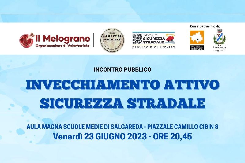 A Salgareda l'incontro informativo "Invecchiamento attivo e sicurezza stradale"